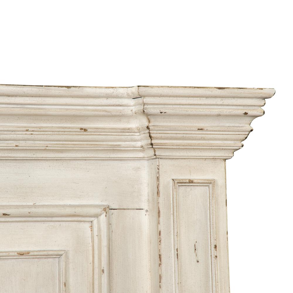 Big Valley King Mansion Headboard in Whitestone w/ Heavy Distressing. Picture 4
