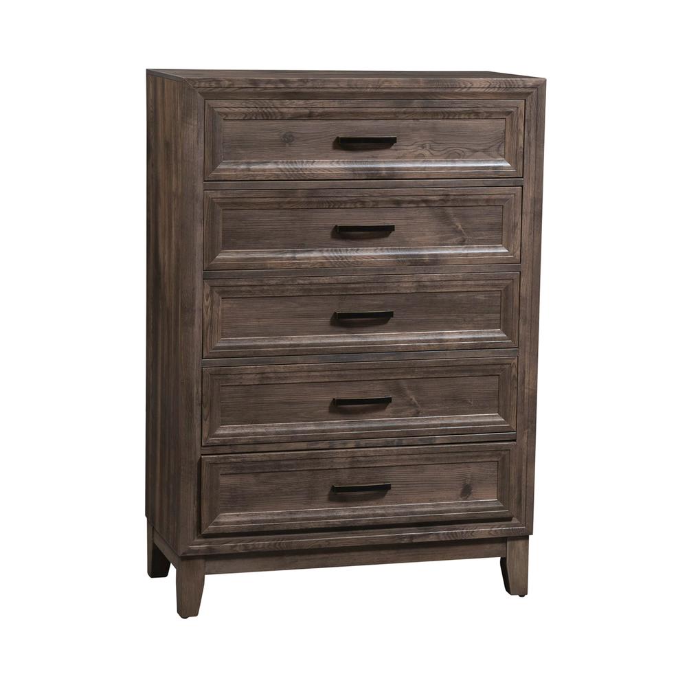 Ridgecrest 5 Drawer Chest in Cobblestone. Picture 1