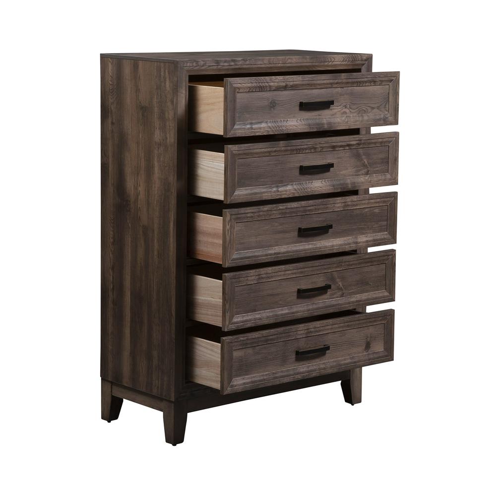 Ridgecrest 5 Drawer Chest in Cobblestone. Picture 6