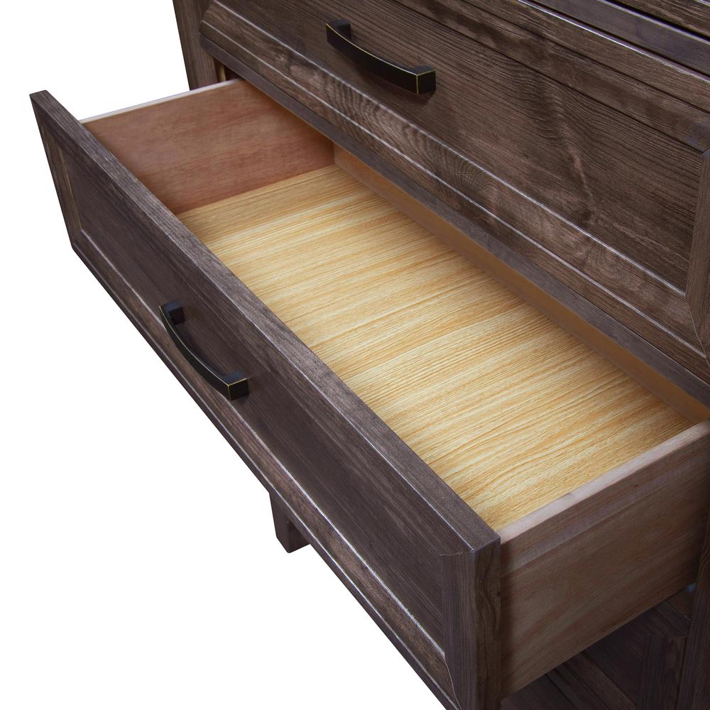 Ridgecrest 5 Drawer Chest in Cobblestone. Picture 7