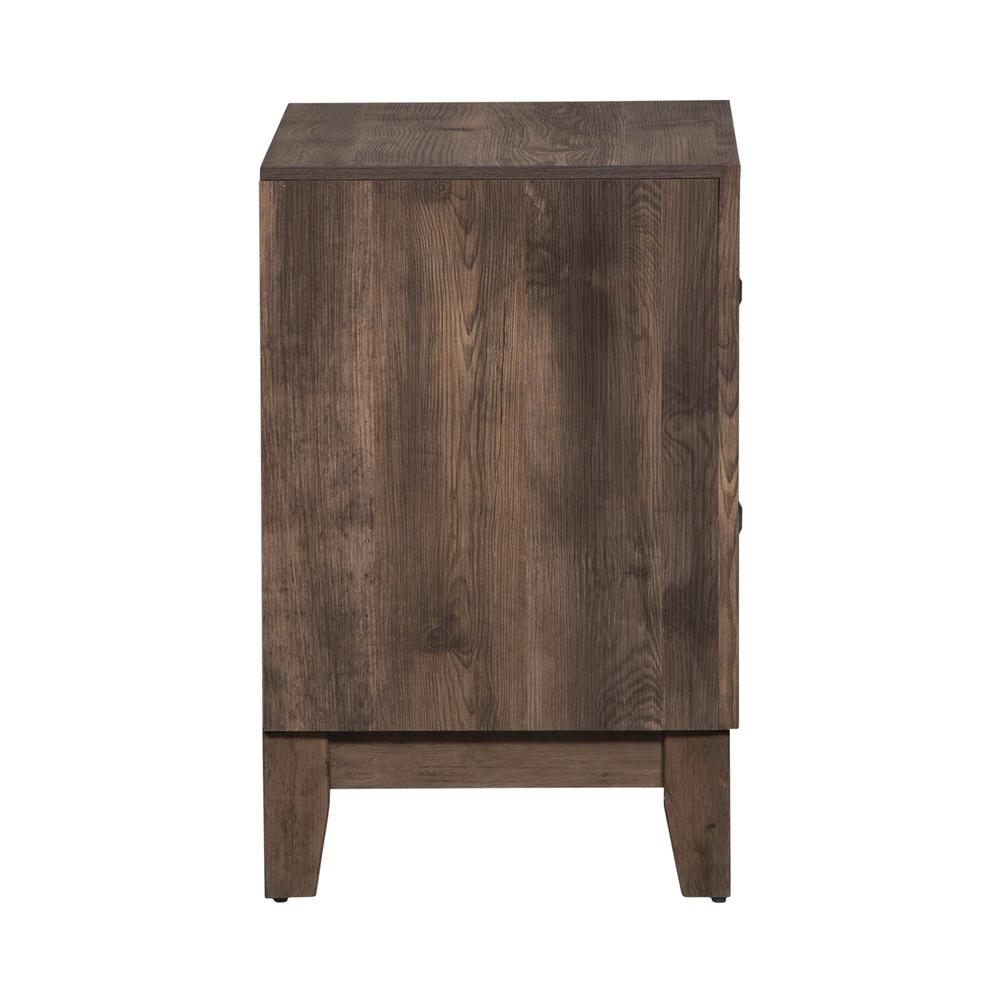 Ridgecrest 2 Drawer Night Stand in Cobblestone. Picture 3