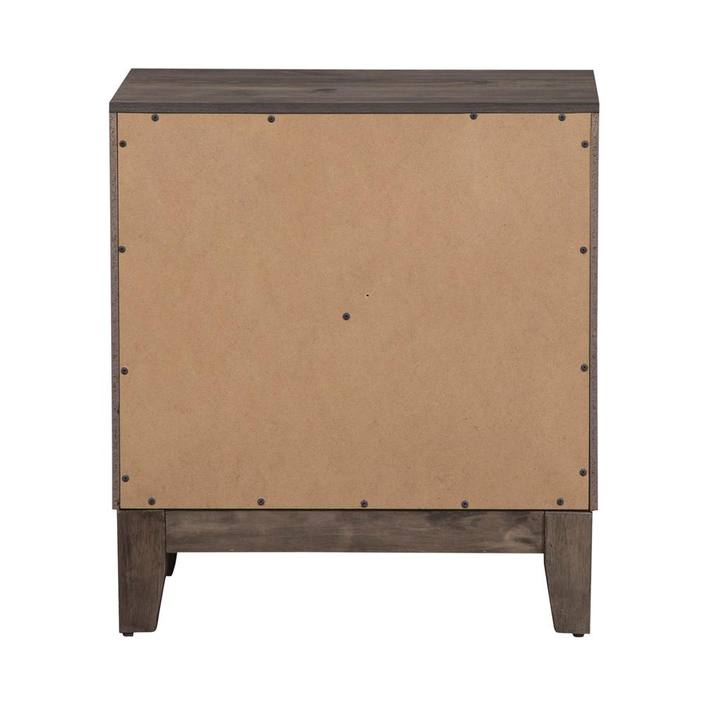 Ridgecrest 2 Drawer Night Stand in Cobblestone. Picture 5