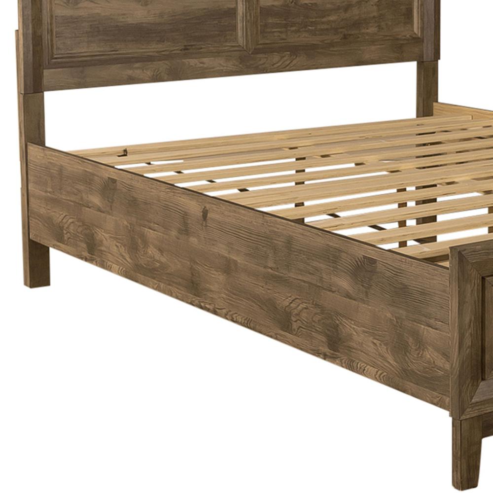 Ridgecrest King Storage Bed in Cobblestone. Picture 1
