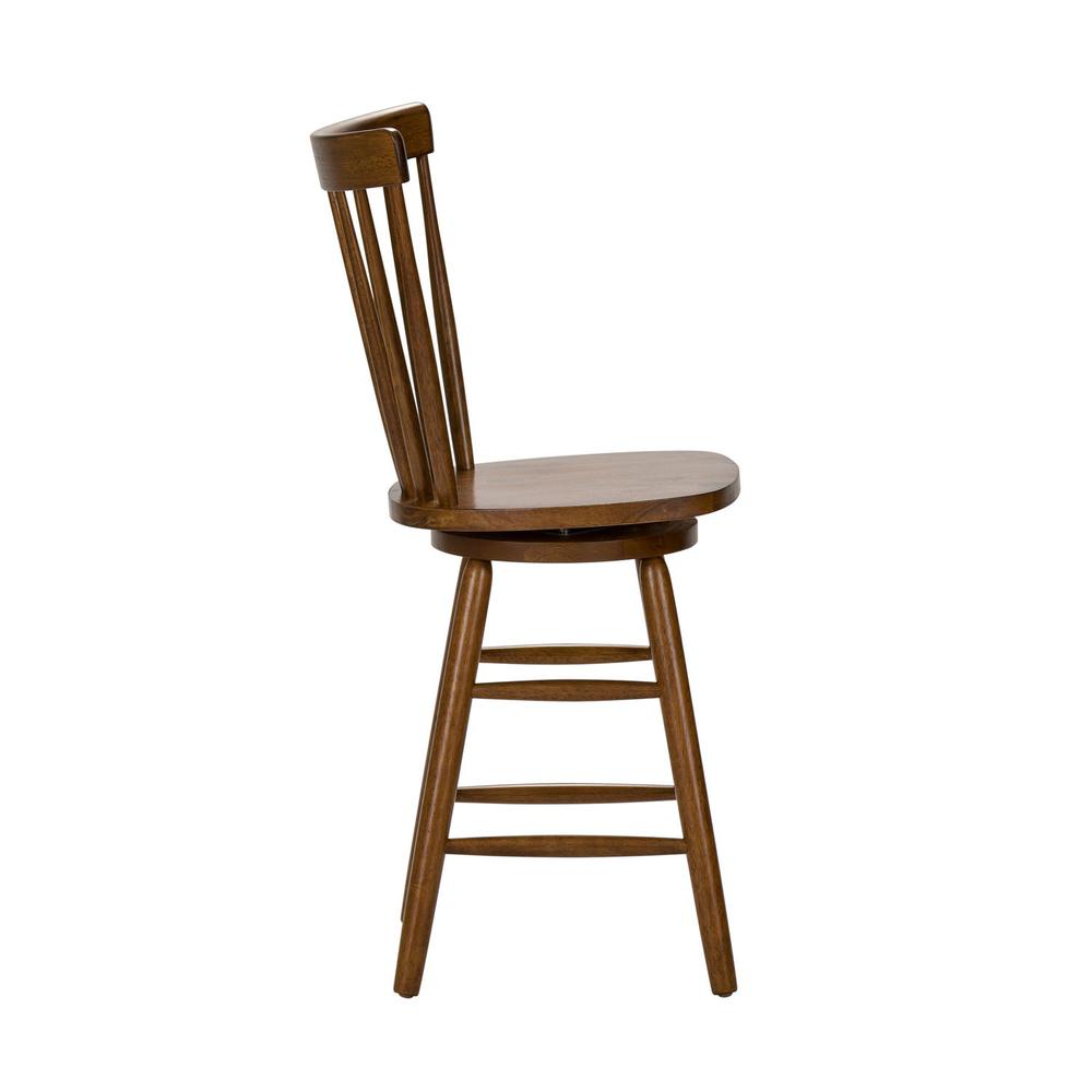 Creations 24 Inch Swivel Counter Chair - Tobacco in Various. Picture 3
