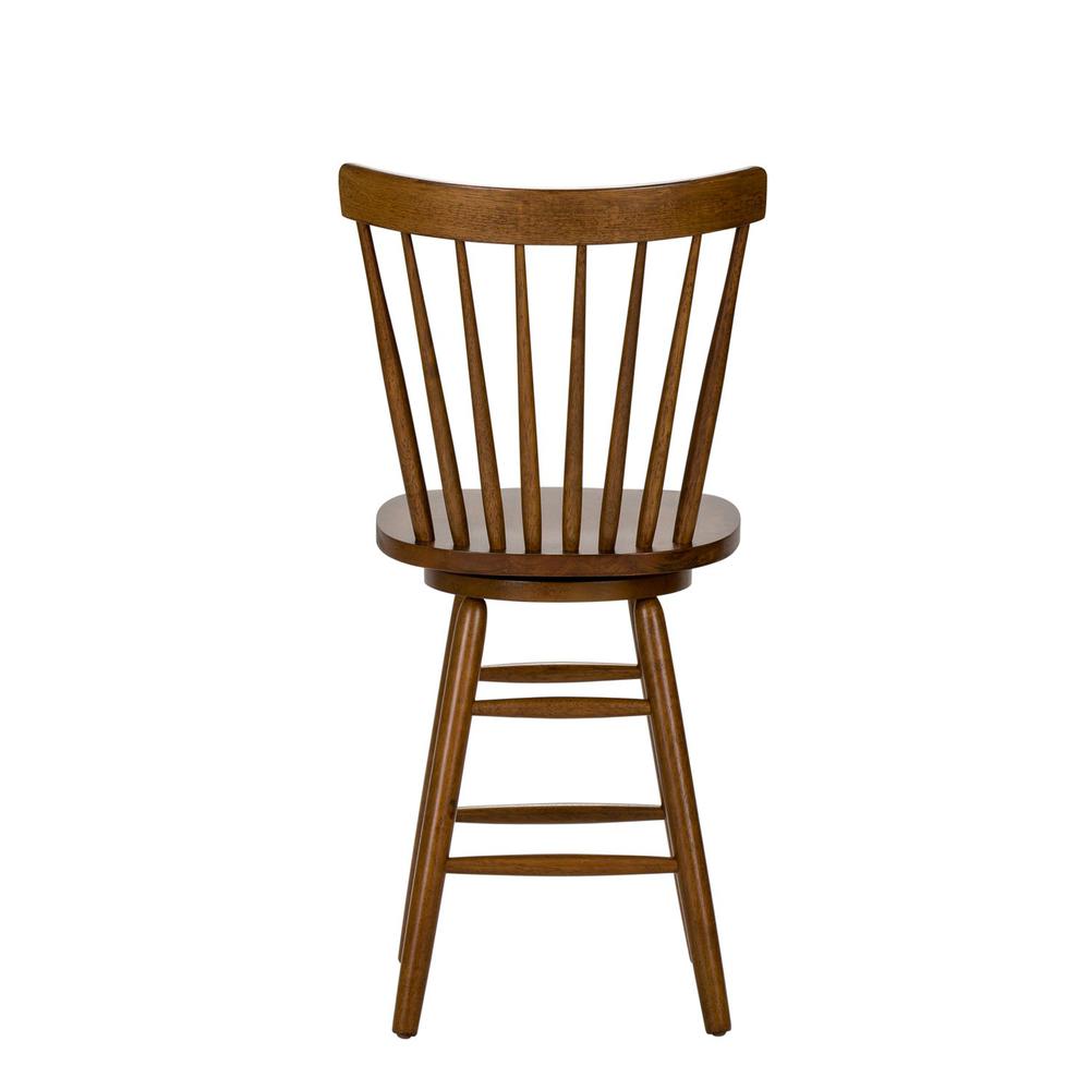 Creations 24 Inch Swivel Counter Chair - Tobacco in Various. Picture 4