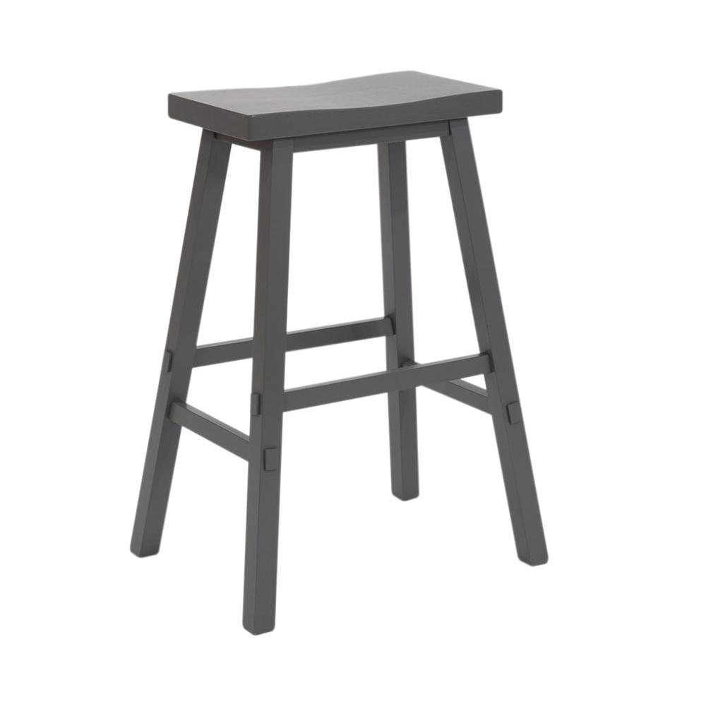 Creations 24 Inch Sawhorse Counter Stool- Gray in Various. Picture 1