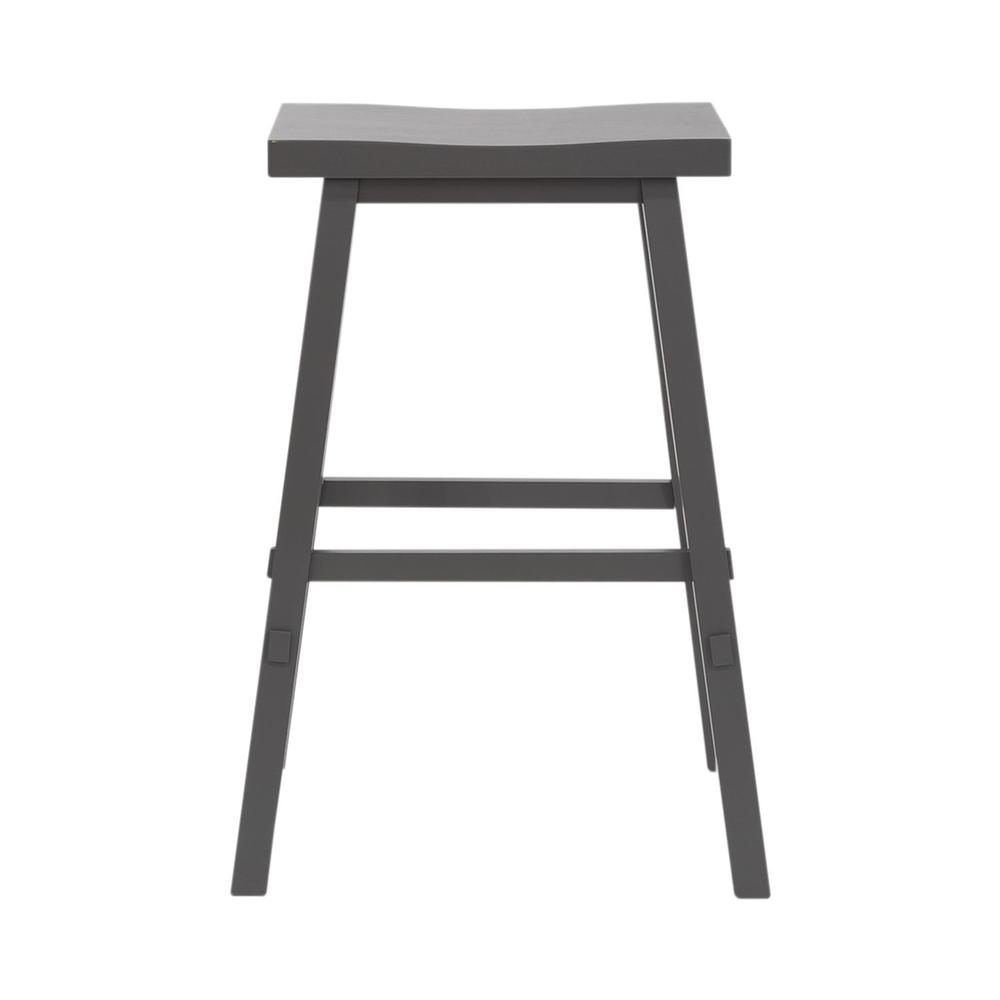 Creations 24 Inch Sawhorse Counter Stool- Gray in Various. Picture 3