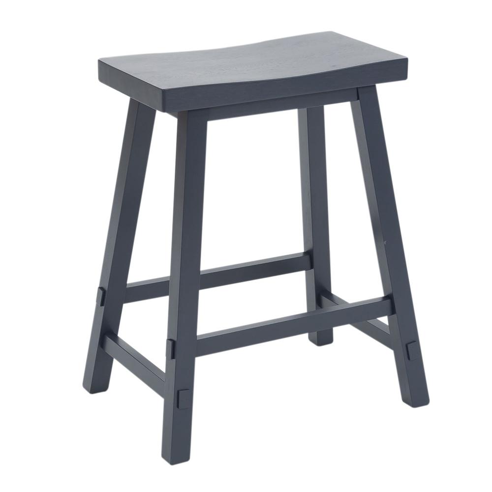 Creations 24 Inch Sawhorse Counter Stool- Navy in Various. Picture 1