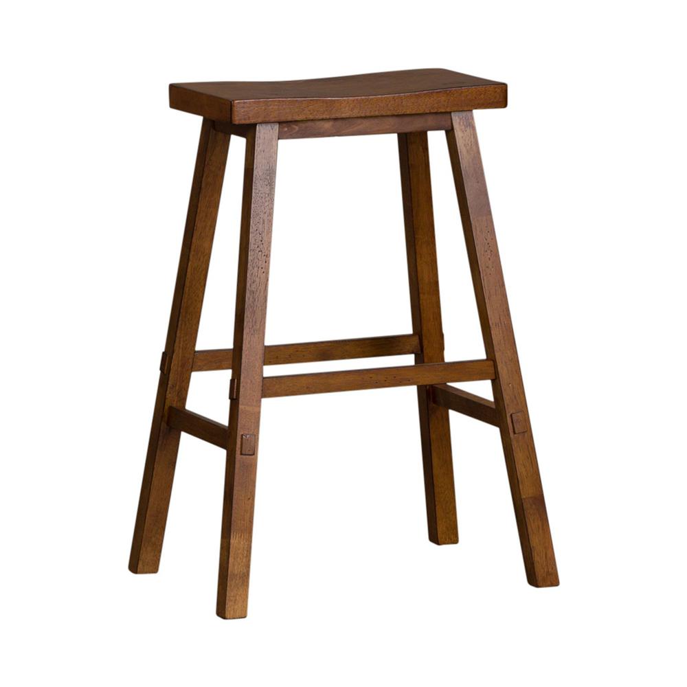 Creations 30 Inch Sawhorse Stool - Tobacco (RTA) in Various. Picture 1