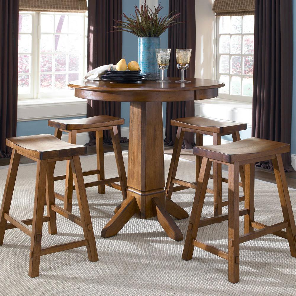 Creations 30 Inch Sawhorse Stool - Tobacco (RTA) in Various. Picture 5
