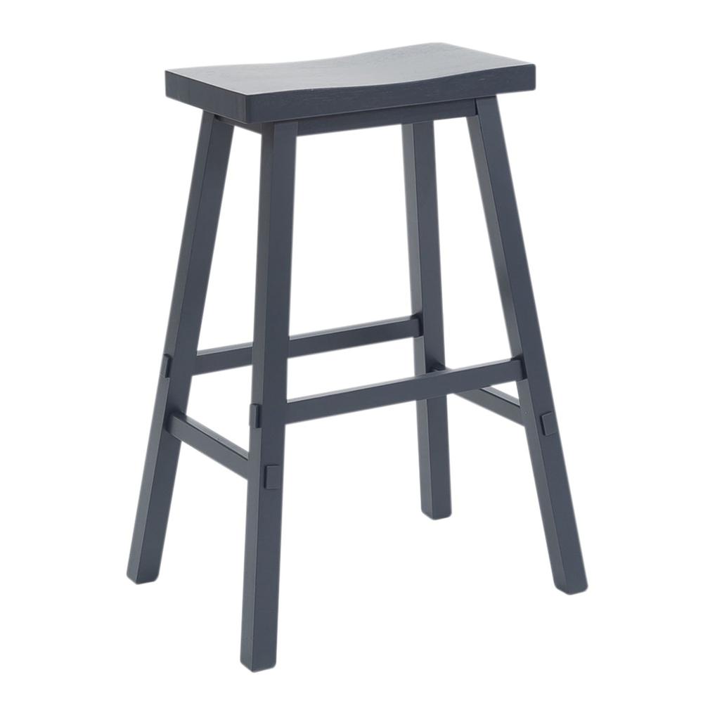 Creations 30 Inch Sawhorse Stool- Navy in Various. Picture 1
