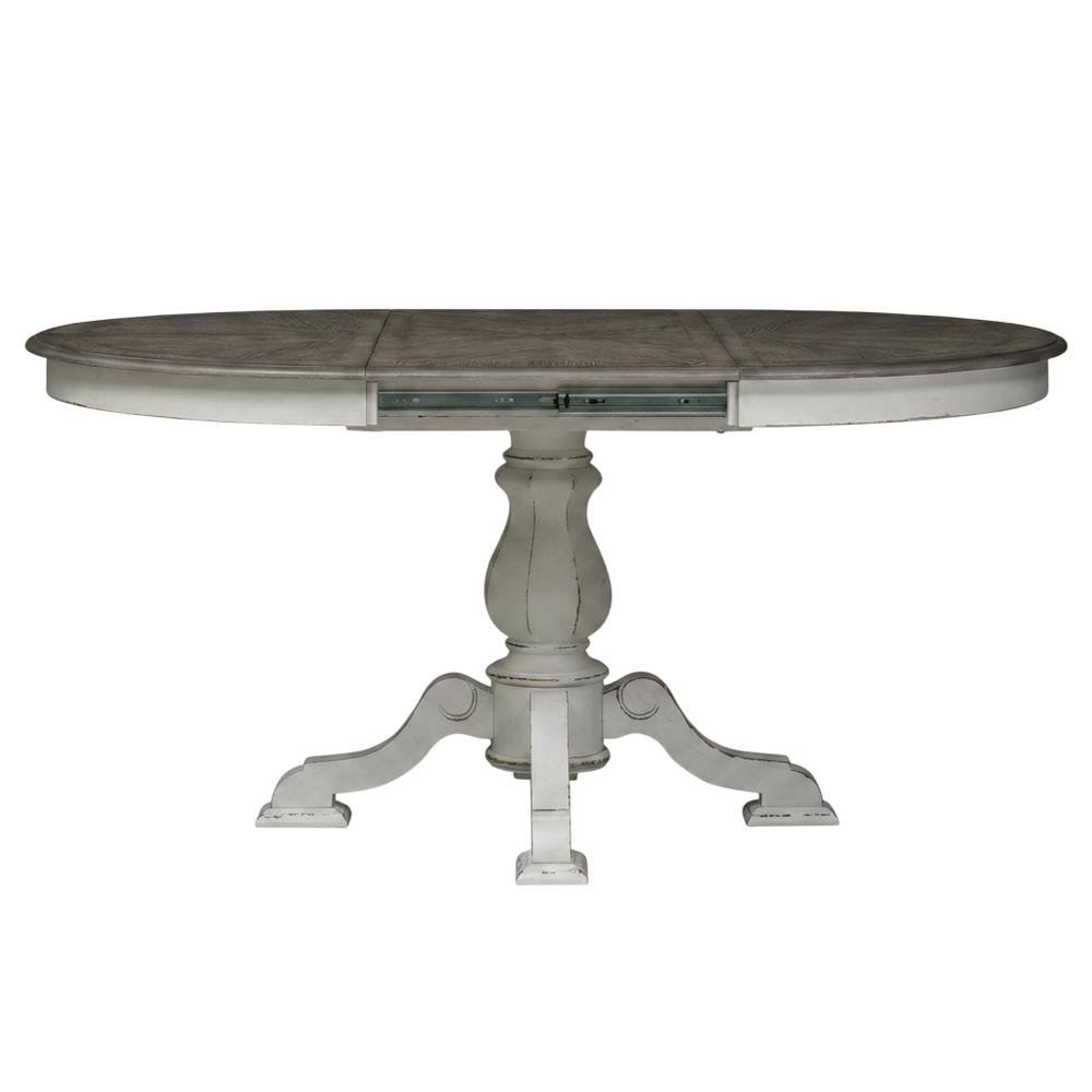 White, Pedestal Table, Pedestal Base, Quality Build. Picture 4
