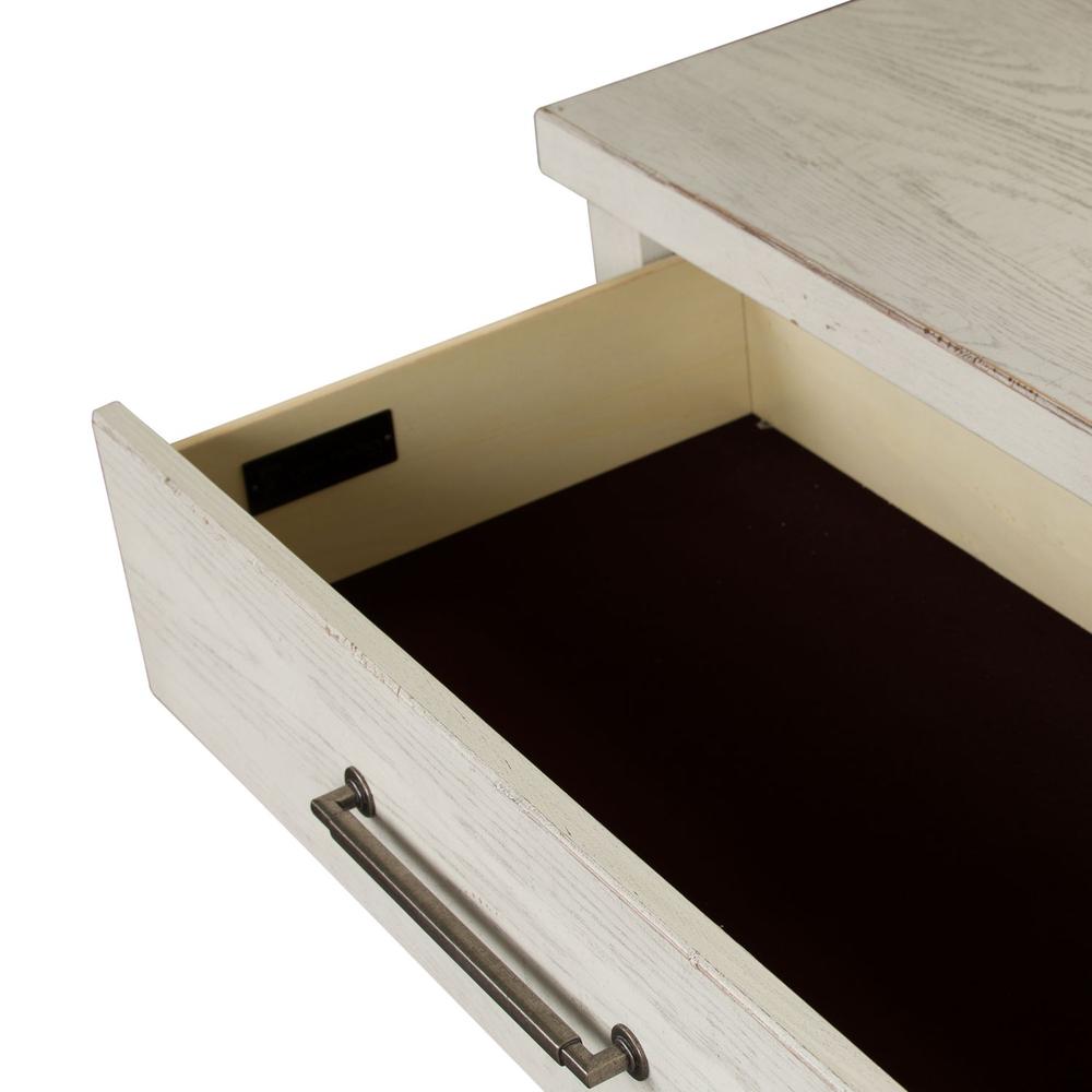 Modern Farmhouse 8 Drawer Dresser in Flea Market White w/ Heavy Distressing. Picture 6