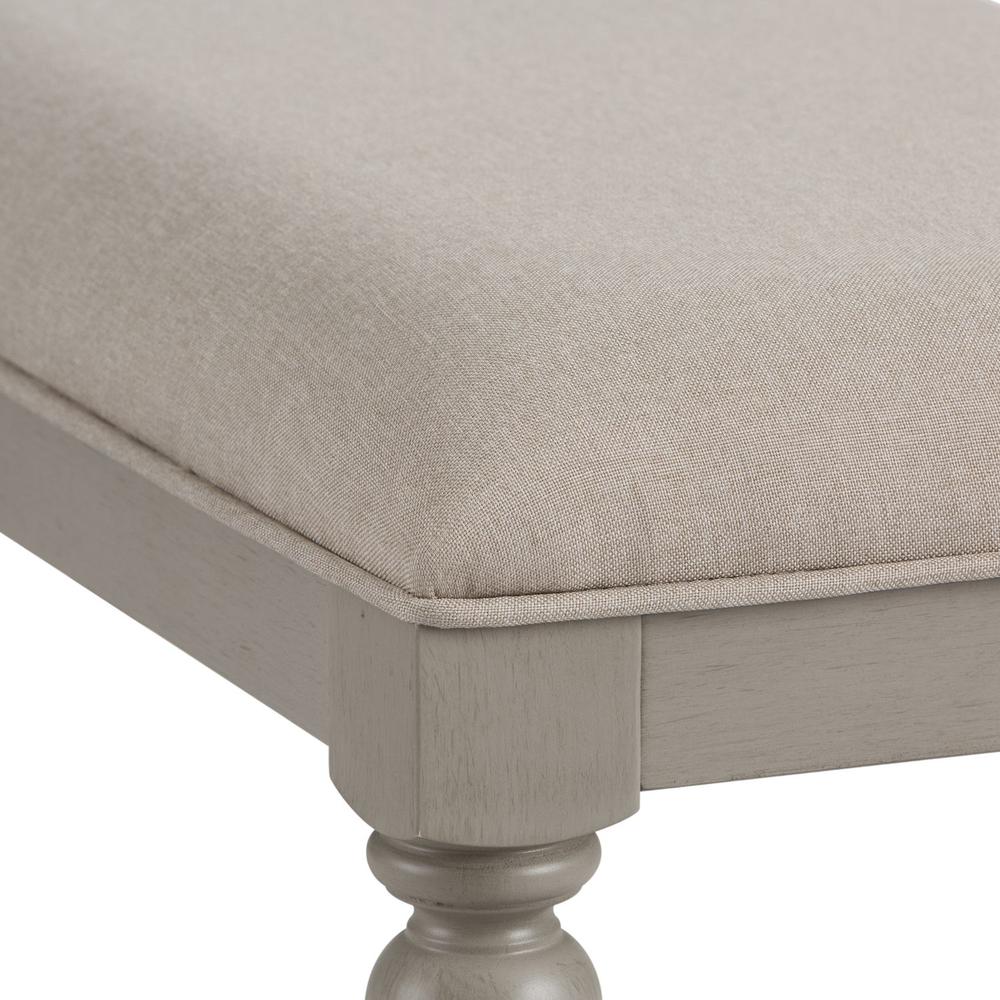 Summer House Bench in Dove Gray. Picture 3