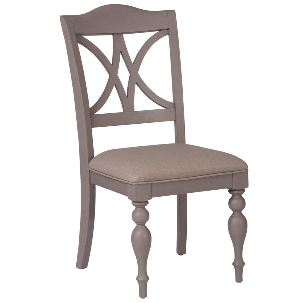 Summer House Slat Back Side Chair (RTA) in Dove Gray. Picture 1