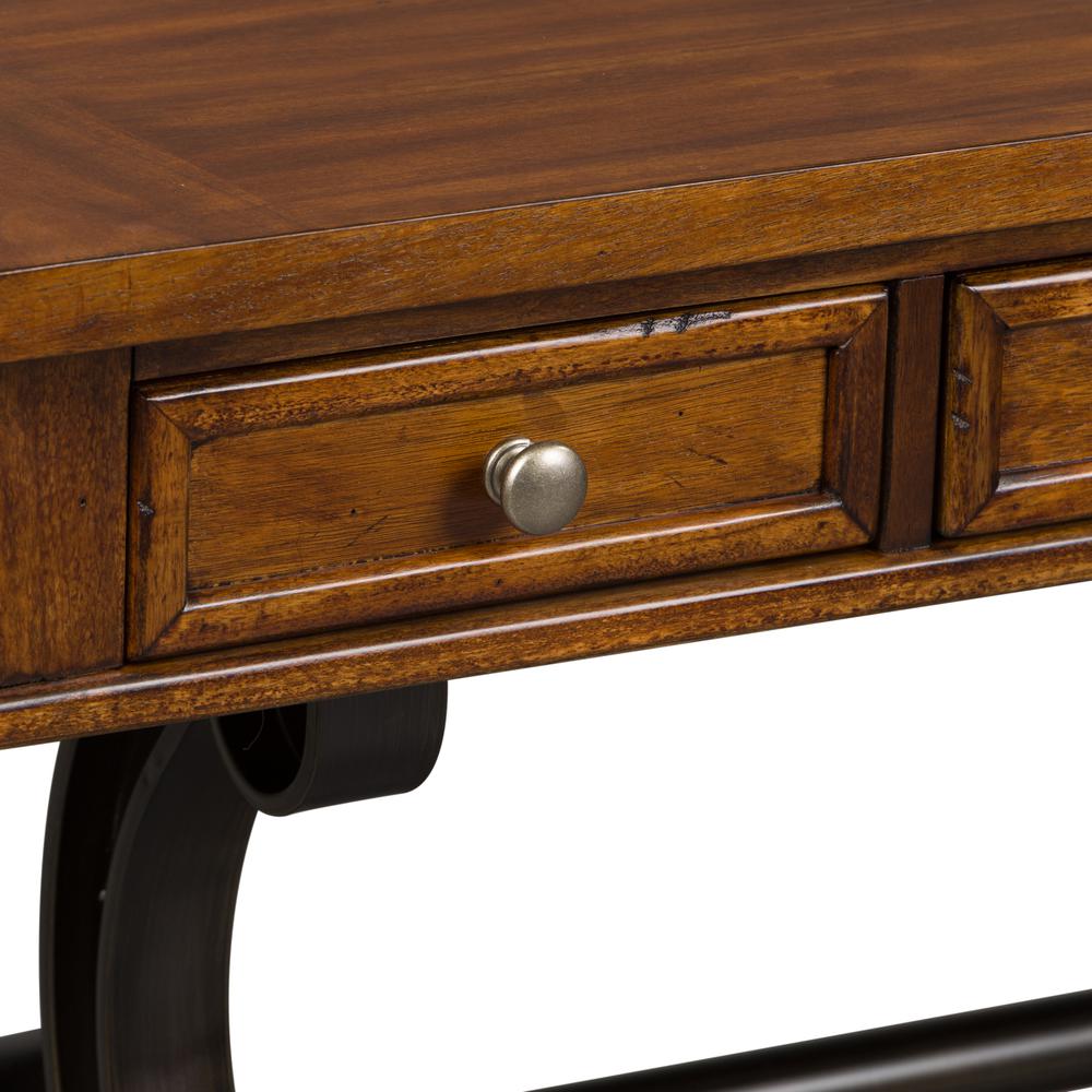 Arlington House Writing Desk in Cobblestone Brown. Picture 4