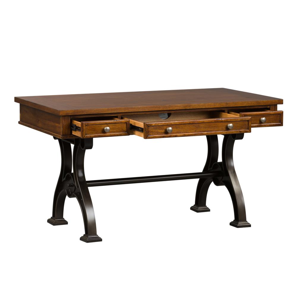 Arlington House Writing Desk in Cobblestone Brown. Picture 1