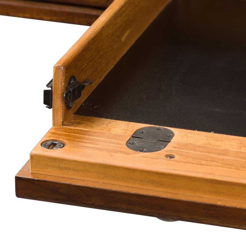 Arlington House Writing Desk in Cobblestone Brown. Picture 6