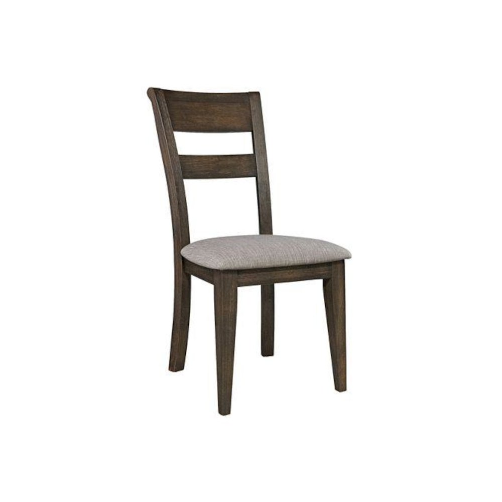 Double Bridge 7 Piece Trestle Table Set in Dark Chestnut. Picture 3