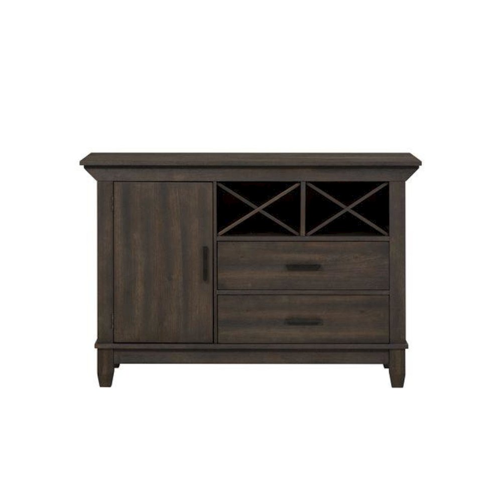 Double Bridge Sideboard in Dark Chestnut. Picture 3