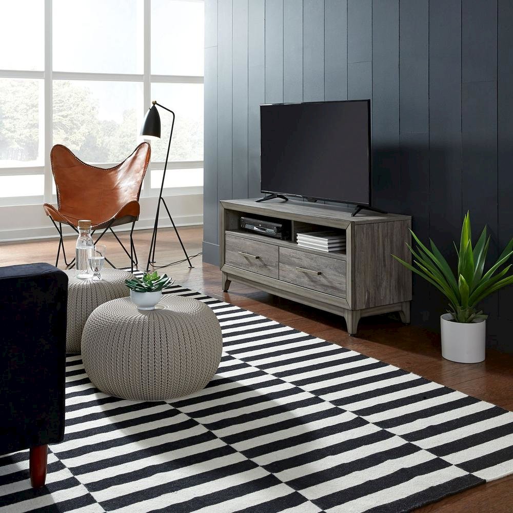 Mercury 47 Inch TV Console in Driftwood Gray. Picture 5