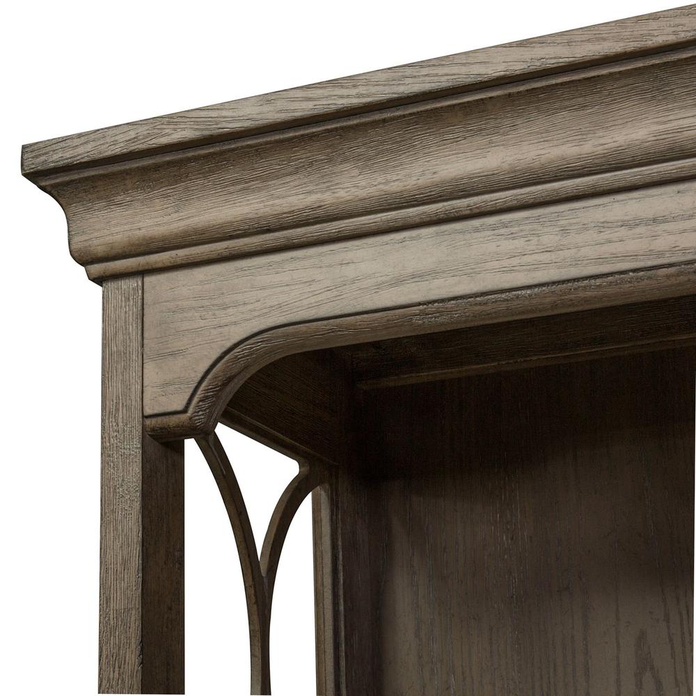 Simply Elegant Credenza & Hutch Set in Heathered Taupe. Picture 5