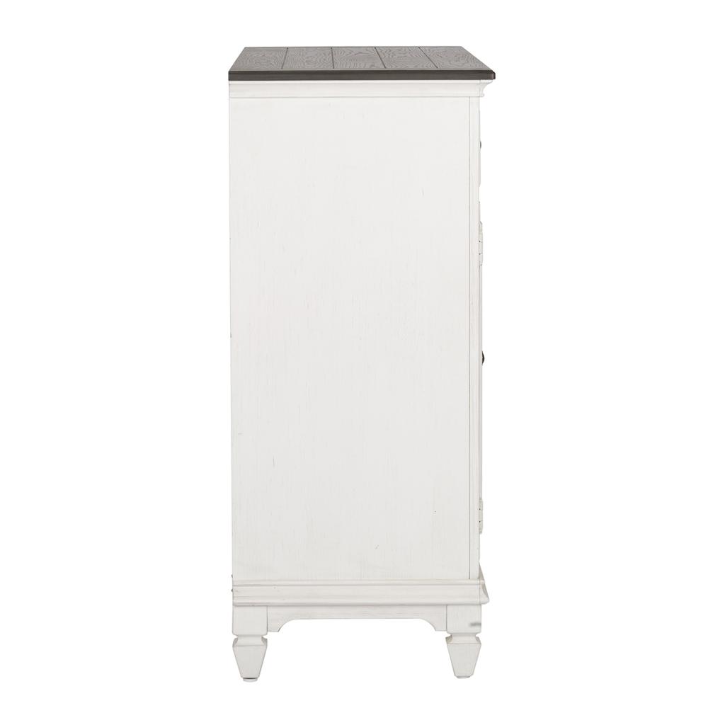 Allyson Park Allyson Park Buffet in Wirebrushed White w/ Charcoal Top. Picture 4