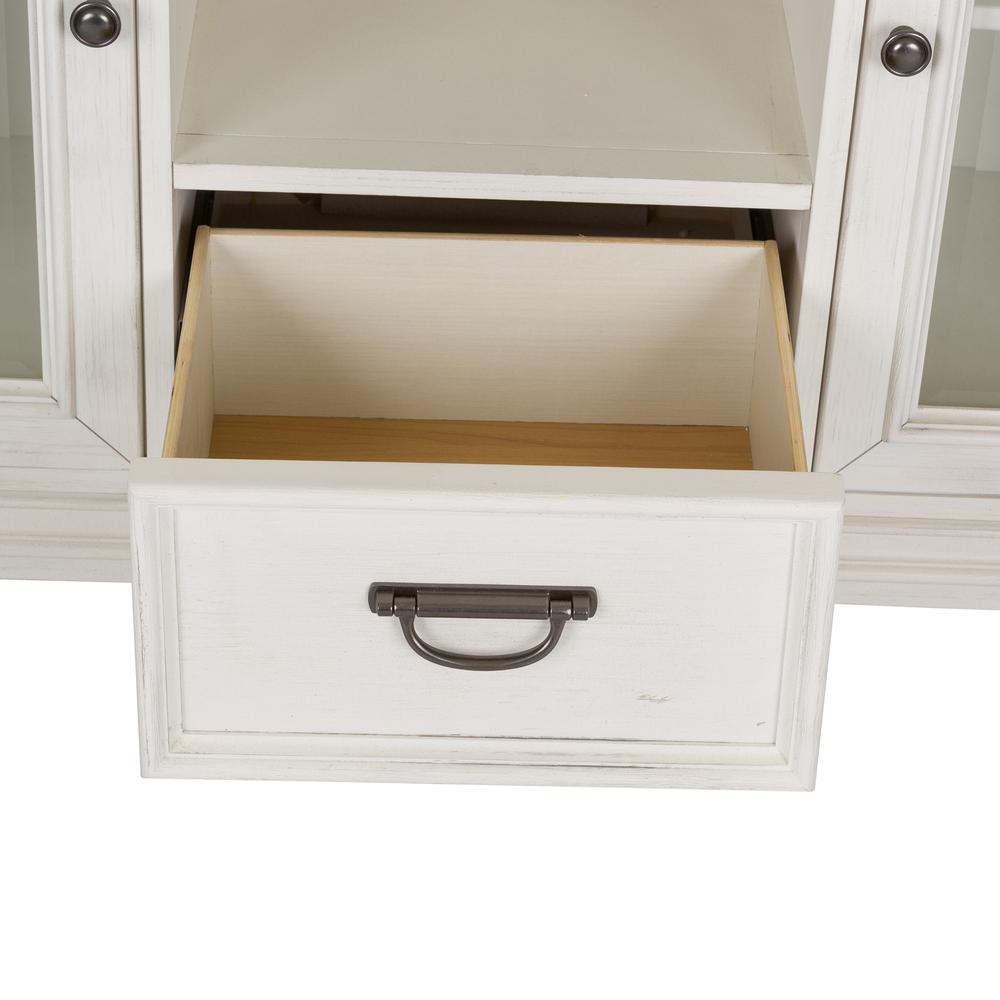 Allyson Park Allyson Park Buffet in Wirebrushed White w/ Charcoal Top. Picture 6