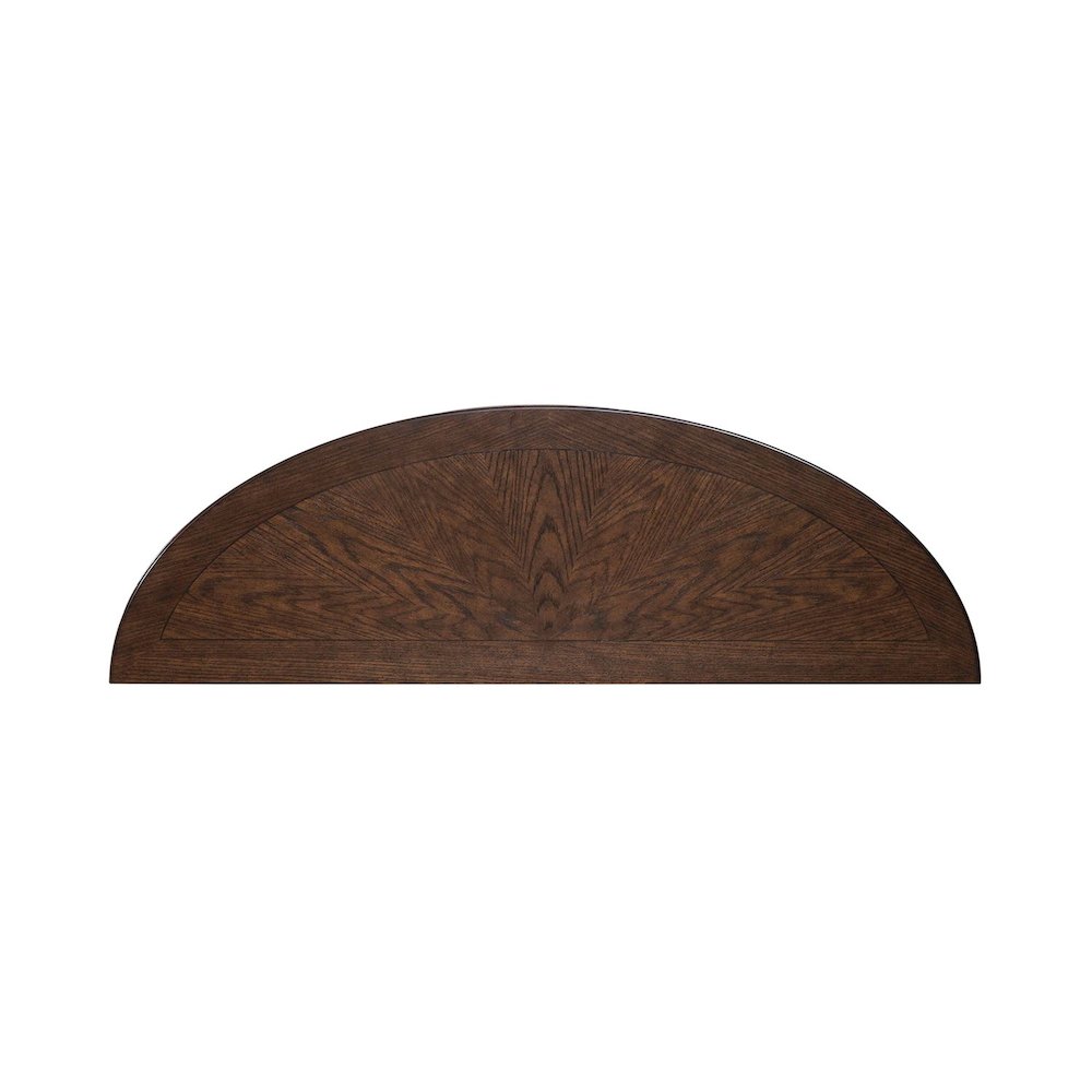 Allington Demilune Sofa Table for Living Room - Satin Sienna. Picture 4