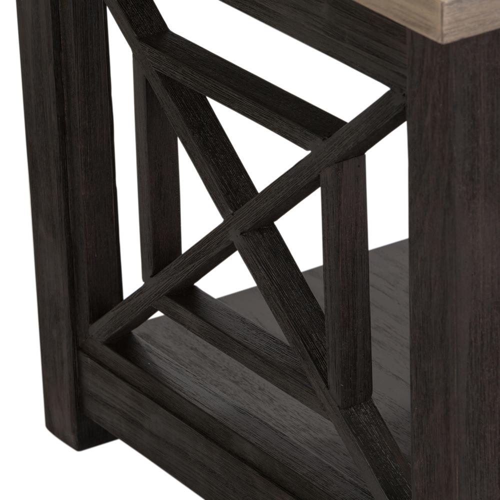 Heatherbrook Heatherbrook end table in Charcoal. Picture 4