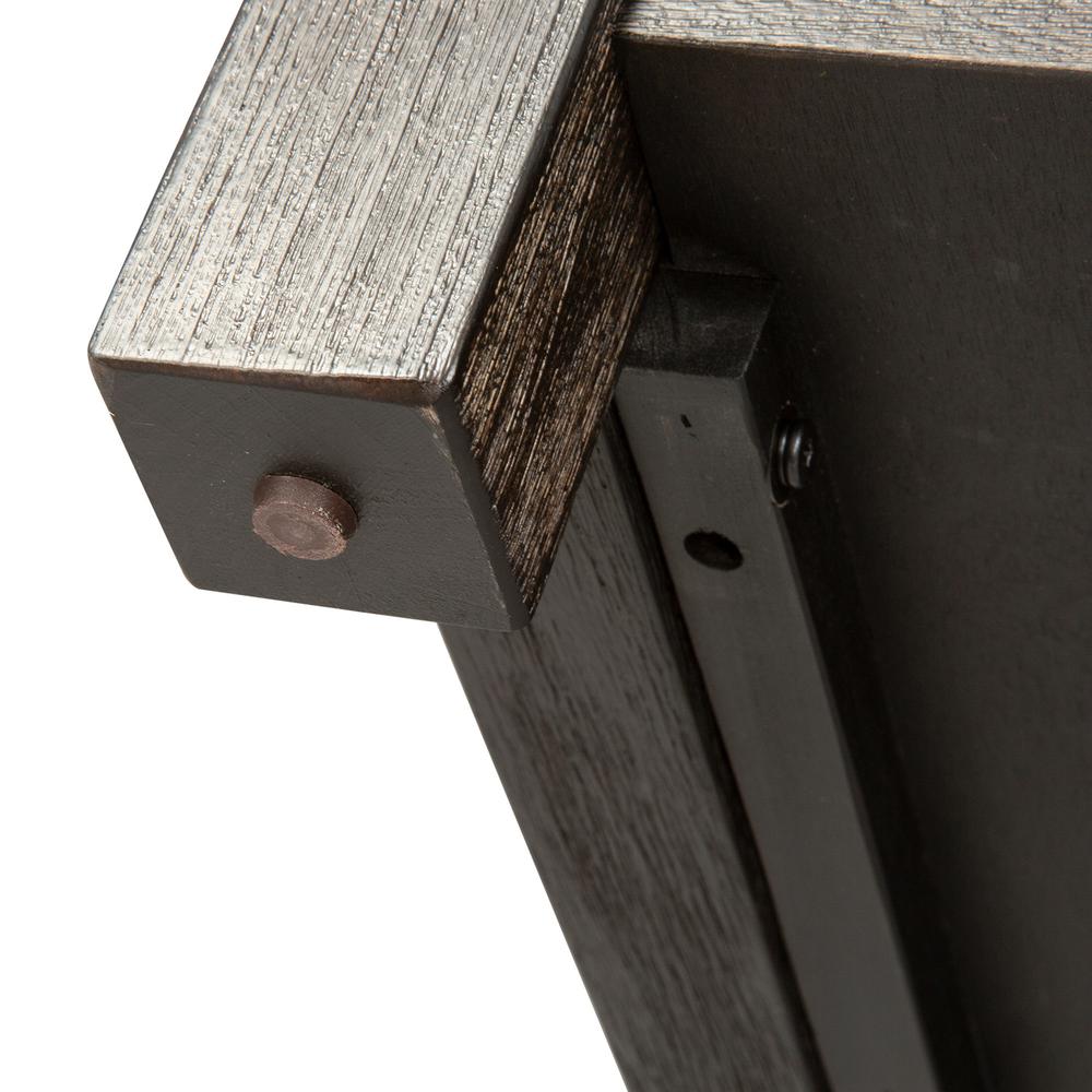 Heatherbrook Drawer End Table in Charcoal. Picture 8