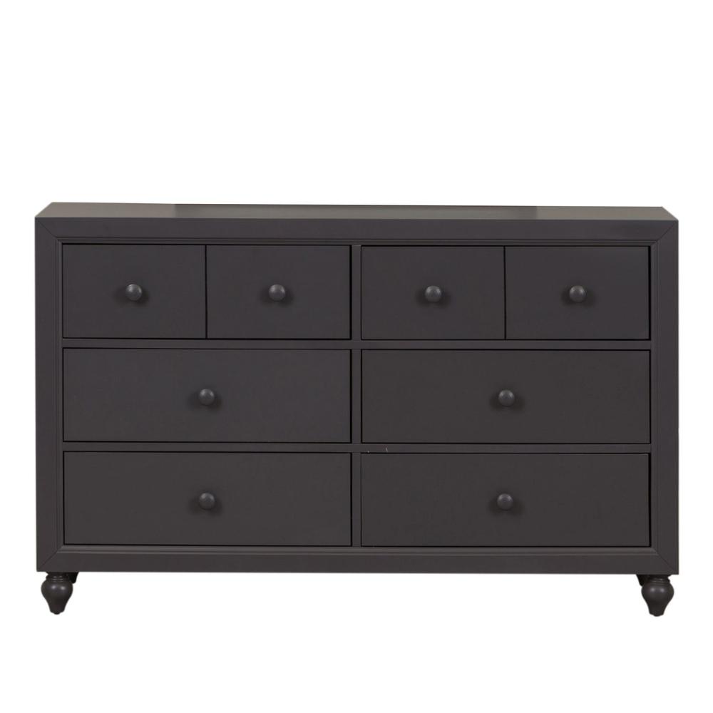 Cottage View 6 Drawer Dresser in Dark Gray. Picture 2