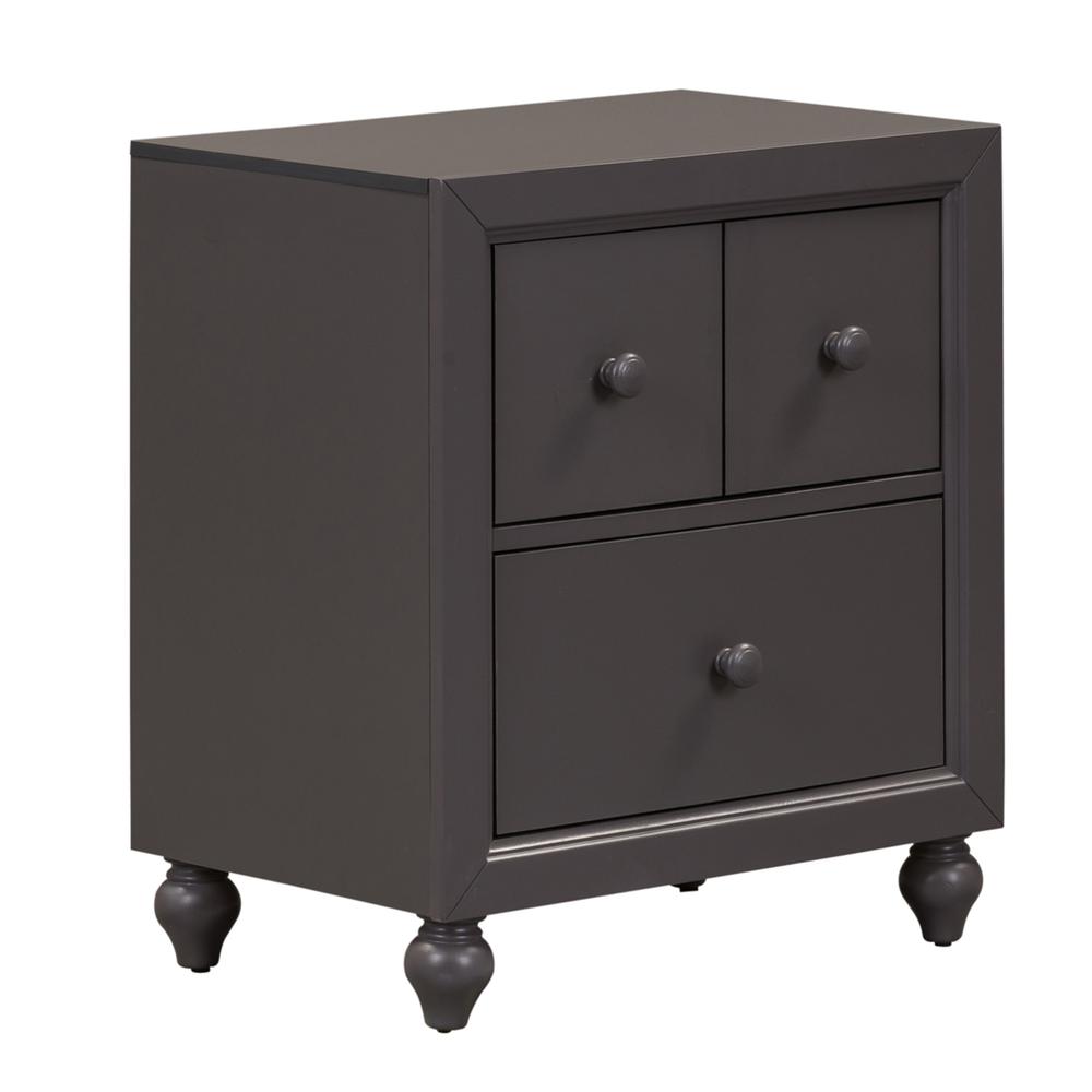 Cottage View Night Stand in Dark Gray. Picture 1