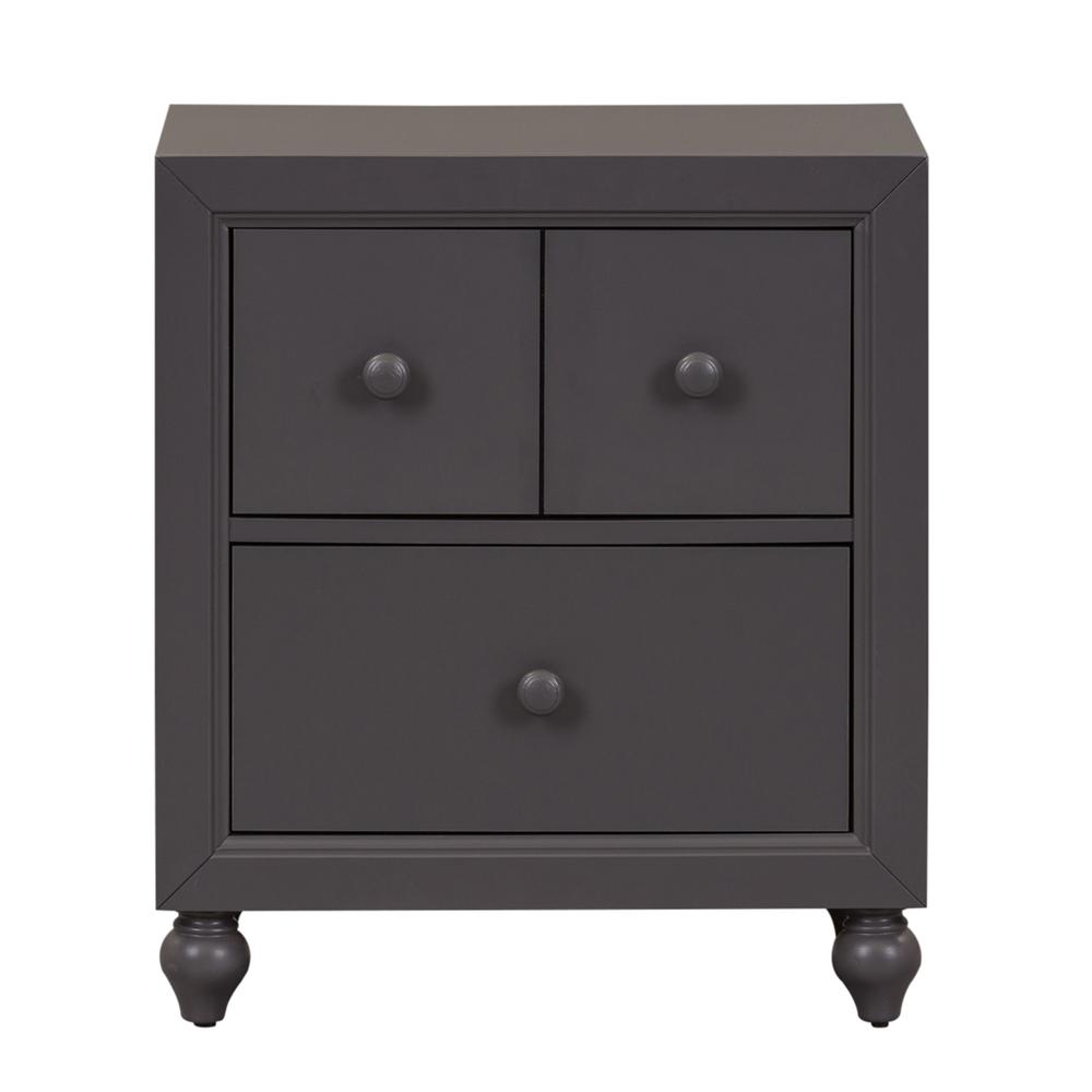 Cottage View Night Stand in Dark Gray. Picture 3