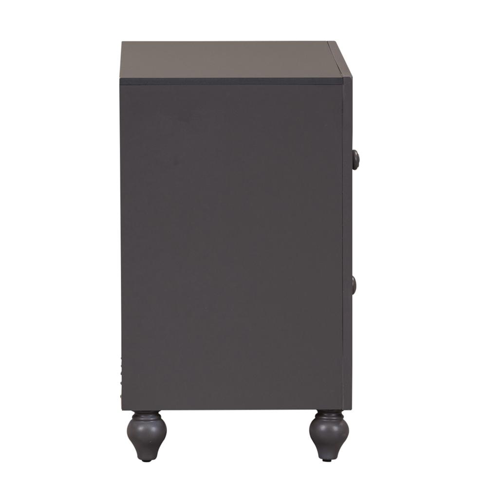 Cottage View Night Stand in Dark Gray. Picture 4
