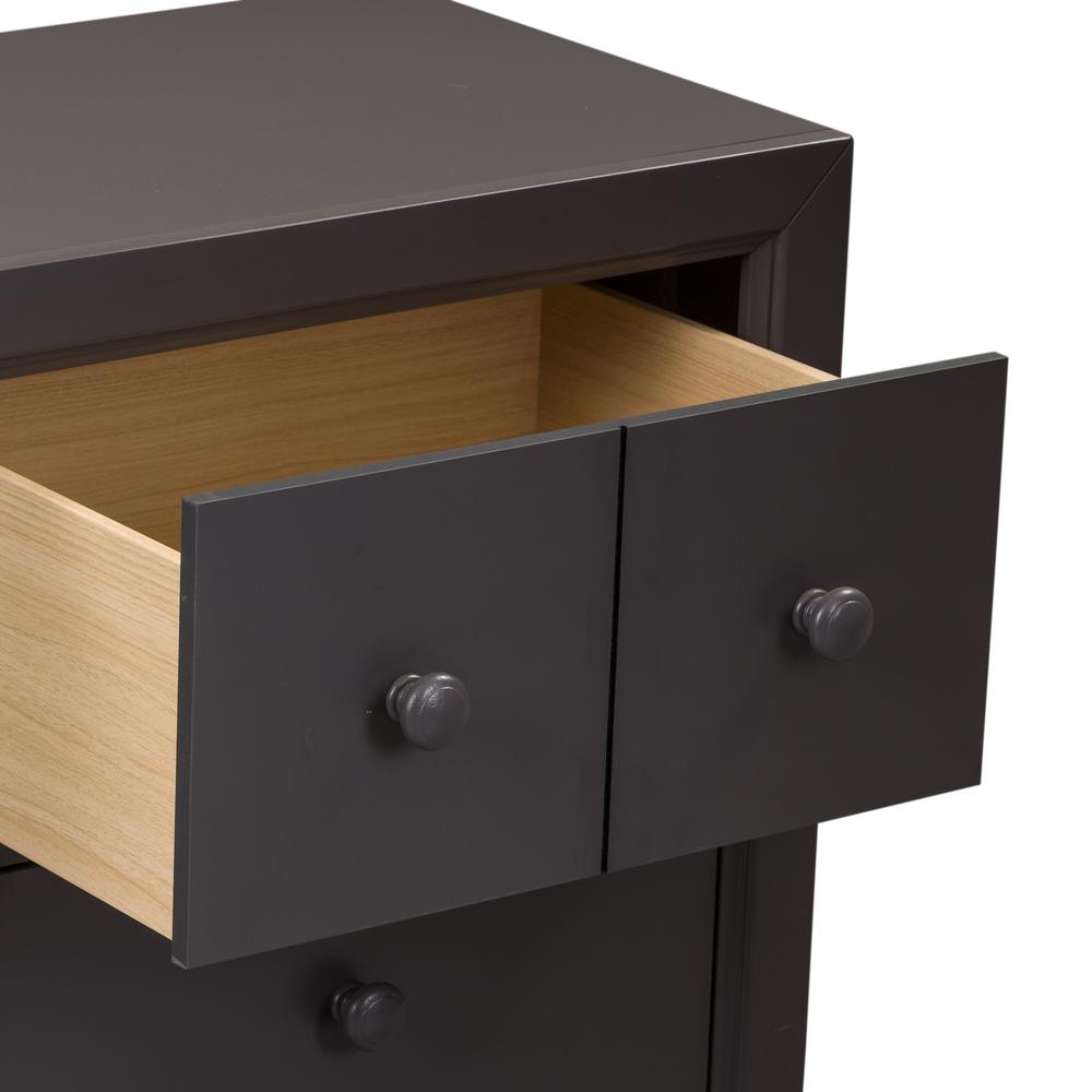 Cottage View Night Stand in Dark Gray. Picture 6