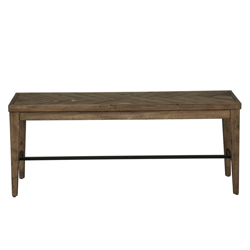 Horizons Bench (RTA) in Rustic Caramel. Picture 2