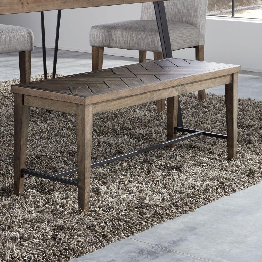 Horizons Bench (RTA) in Rustic Caramel. Picture 6