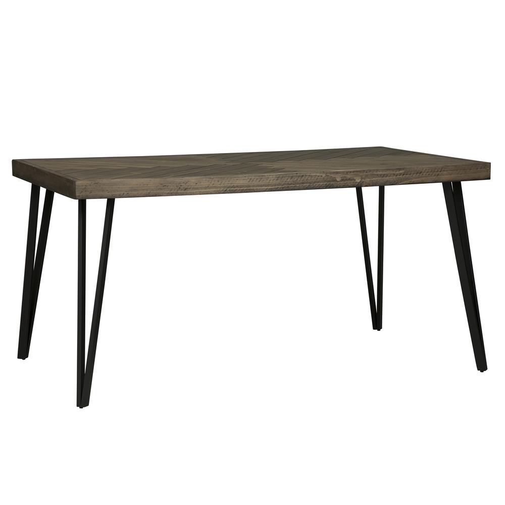 Horizons 5 Piece Rectangular Table Set in Rustic Caramel. Picture 1