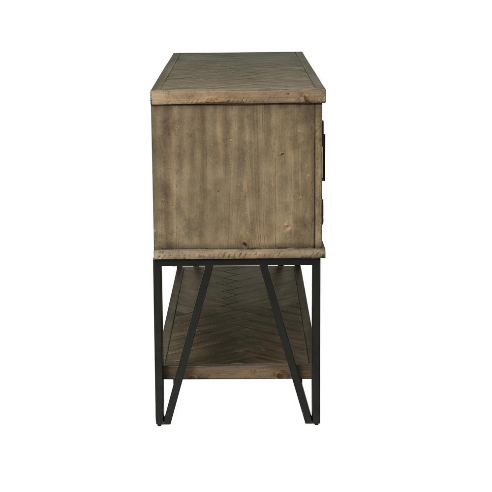 Horizons 6 Piece Rectangular Table Set in Rustic Caramel. Picture 2