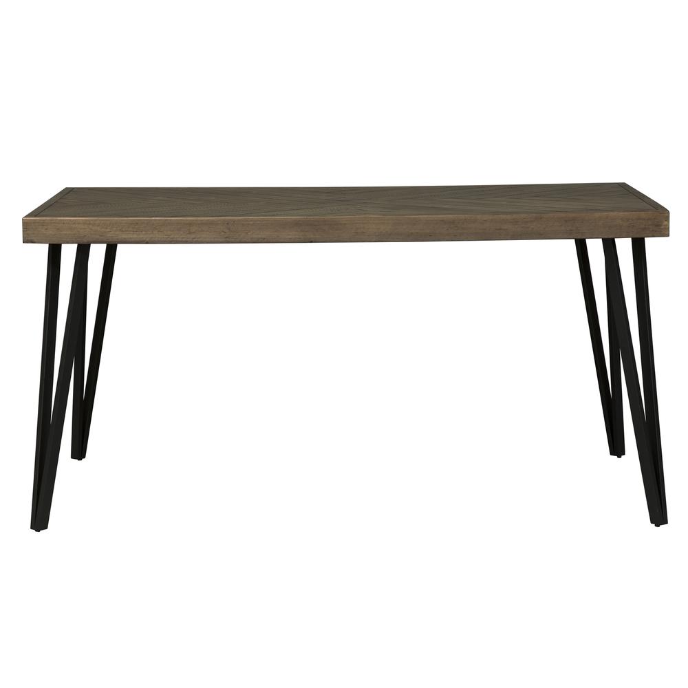 Horizons 6 Piece Rectangular Table Set in Rustic Caramel. Picture 5
