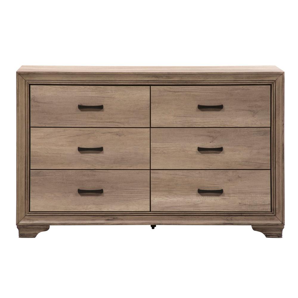 Sun Valley 6 Drawer Dresser in Sandstone. Picture 2