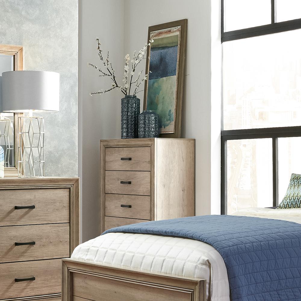Sun Valley 5 Drawer Chest in Sandstone. Picture 3