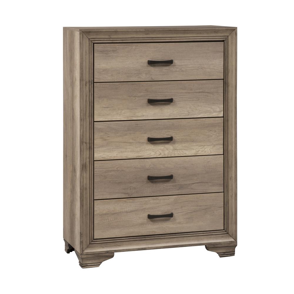 Sun Valley 5 Drawer Chest in Sandstone. Picture 1