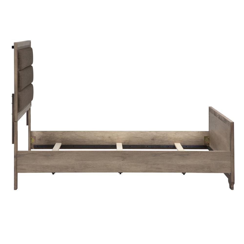Sun Valley Twin Upholstered Bed in Sandstone. Picture 2