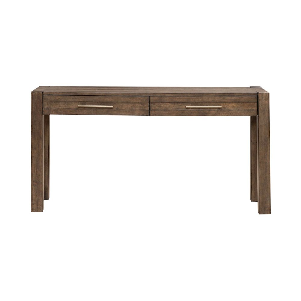 Broadmore Living Room Console Table - Cobblestone Brown. Picture 3