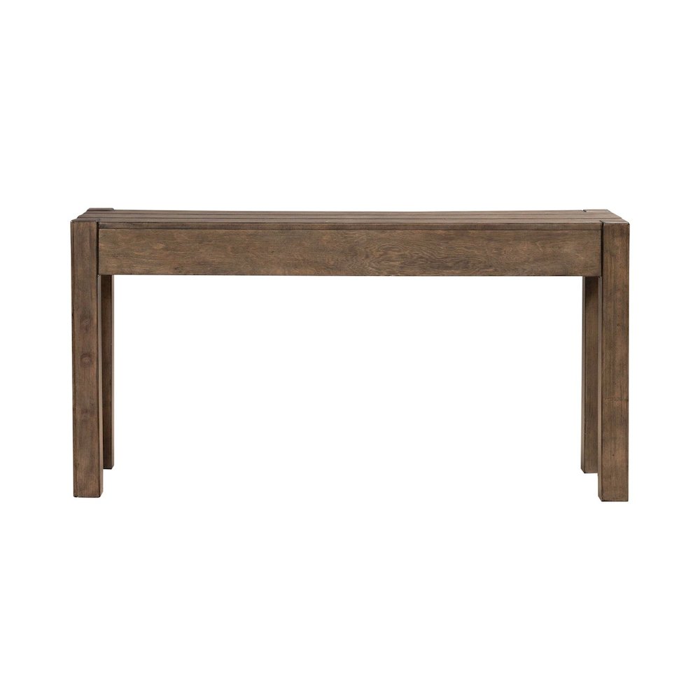 Broadmore Living Room Console Table - Cobblestone Brown. Picture 5