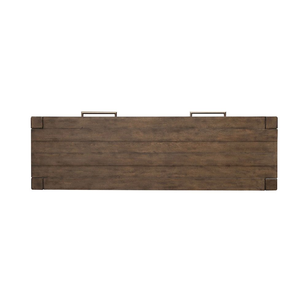 Broadmore Living Room Console Table - Cobblestone Brown. Picture 6