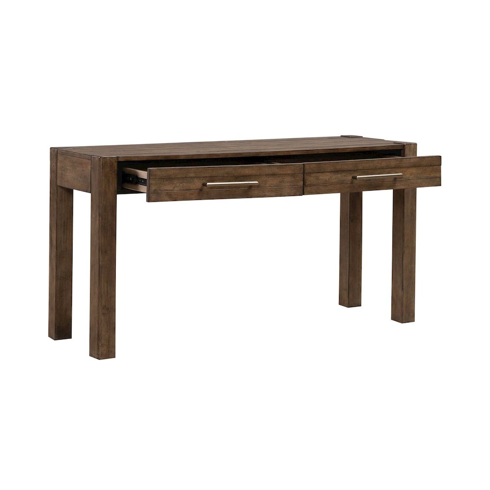 Broadmore Living Room Console Table - Cobblestone Brown. Picture 7