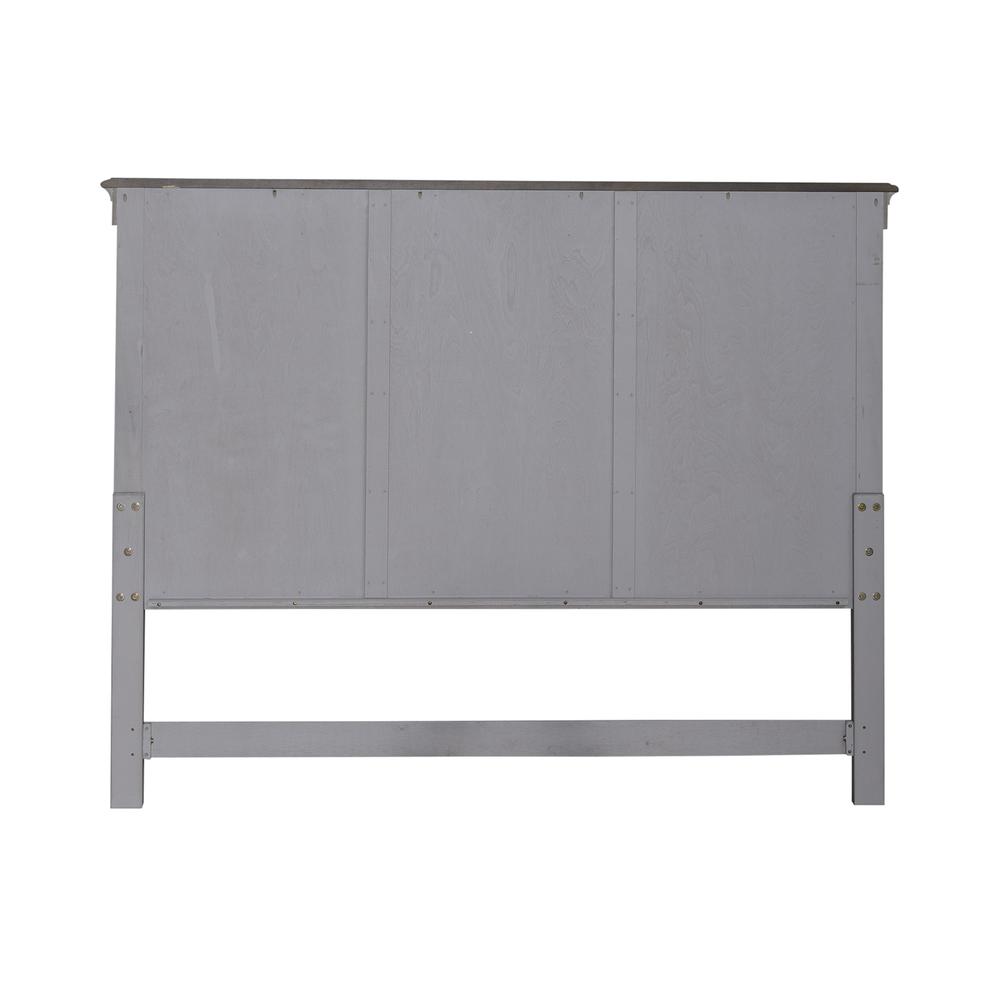 King Panel Headboard Farmhouse White. Picture 1